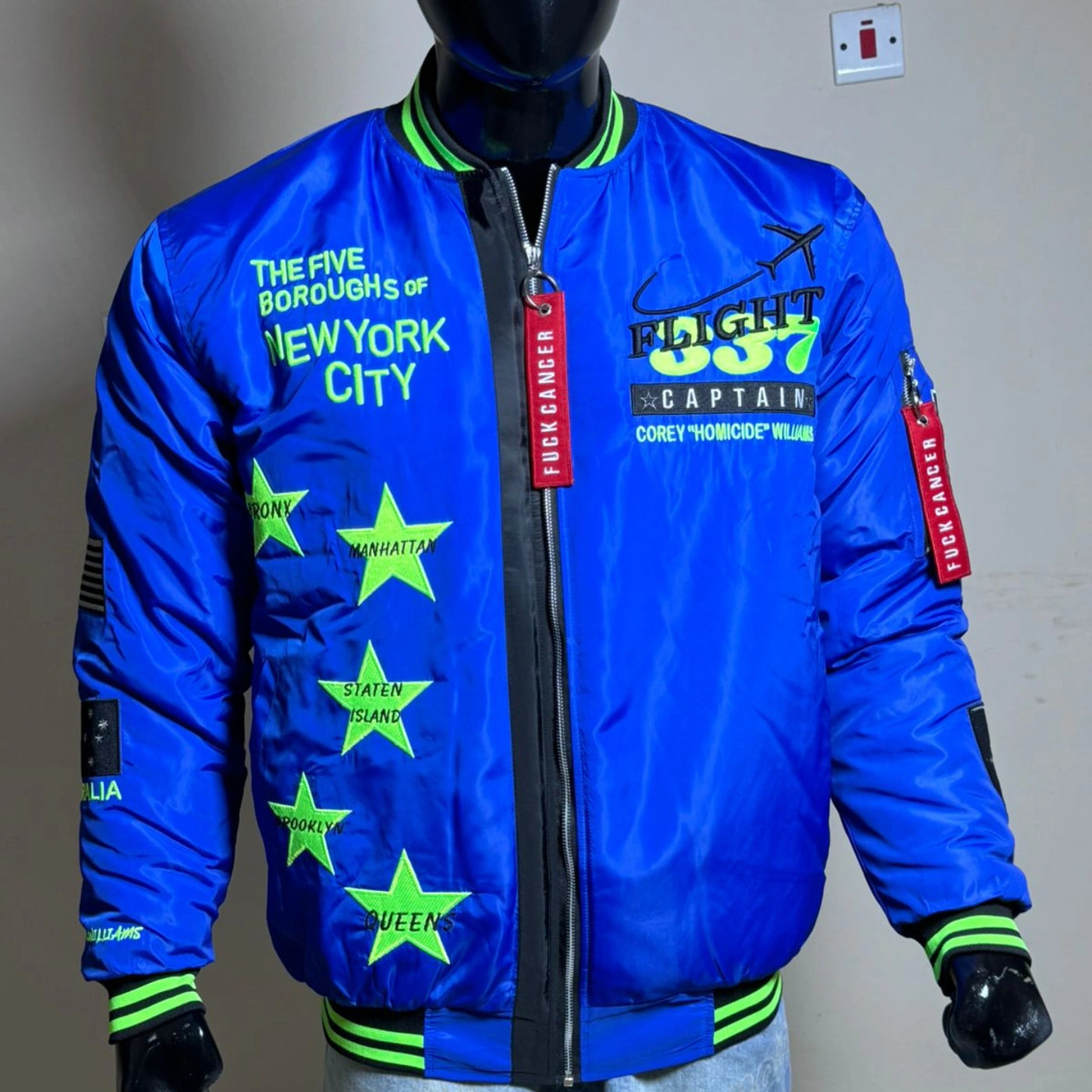 Flight 337 x Limited Edition Corey 'Homicide' Williams Cancer Awareness Jacket